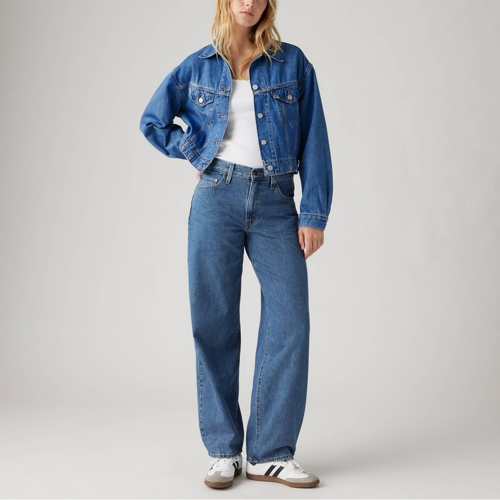 Levi's Blue Straight Leg Jeans for Women